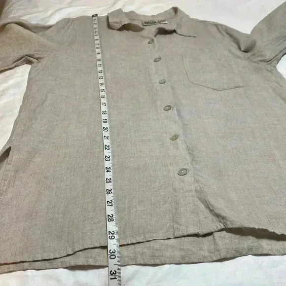 Chico’s Design Vintage 100% Linen Tunic Top in Size 2. (Large/12) - Picture 10 of 13